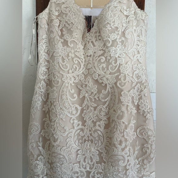 Maggie Sottero Ivory Lace Bridal Gown 14 - Picture 8 of 11